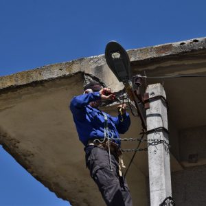 Новое уличное (LED) освещение проводится по центральной улице Ленина, а также Бориса Главана, Крупская, Димитрова и Родака