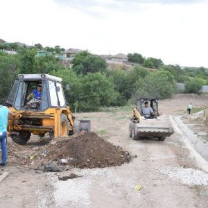 В Копчаке полным ходом идёт строительство центрального парка культуры и отдыха