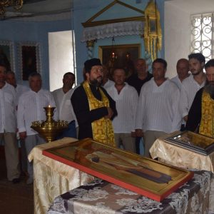 Икона святого Феофила Мироточивого доставлена в храм Копчака со святой горы Афон