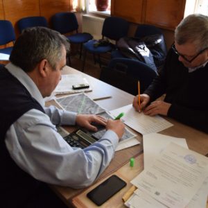 20 февраля были проинспектированы два участка дороги, для возможного строительства дороги в асфальте