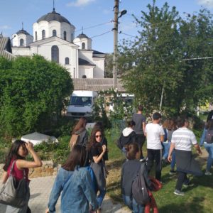 Экскурсия по старой и новой церкви с.Копчак для танцевального коллектива из Турции