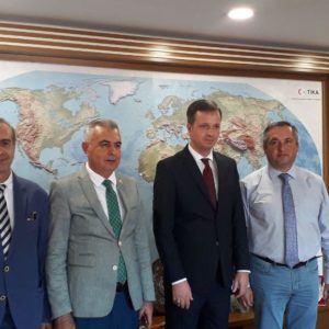 Олег Гаризан в Турции встретился с главой TİKA Серканом Кайалар обсудив строительство второго этажа спорткомплекса