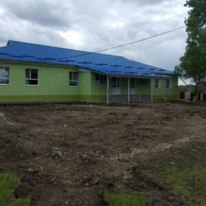 В детском саду номер 2 «Буратино» проводится укладка брусчатки и проводка теплотрассы