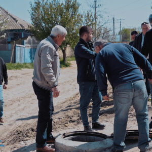 Комиссия провела прием работ по канализации