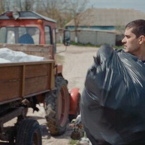 Санитарная очистка села от мусора