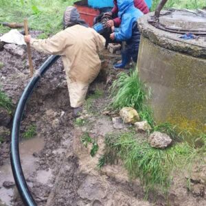 Прорыв центрального водопровода по ул. Димитрова