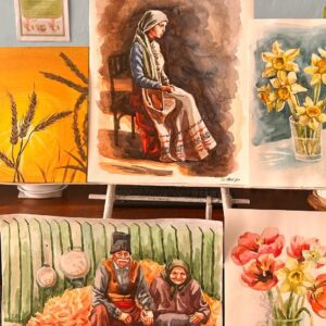 В библиотеке с. Копчак прошла Арт- выставка гагаузких мастеров