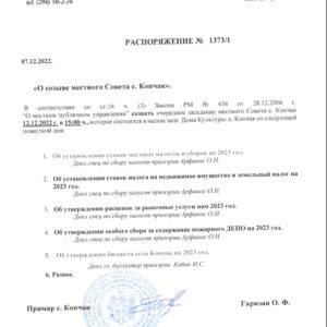 Созыв заседания местного совета